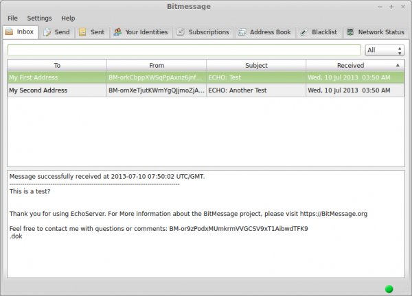 Bitmessage 0. 6. 3. 2