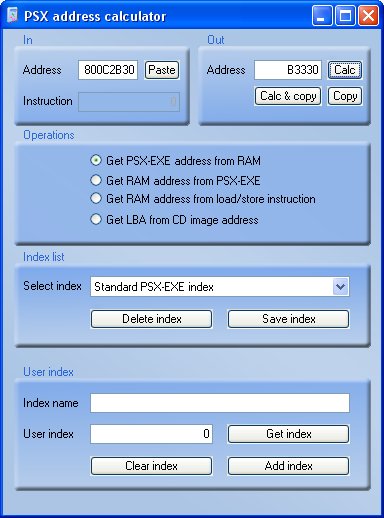 PSX address calculator v0. 6