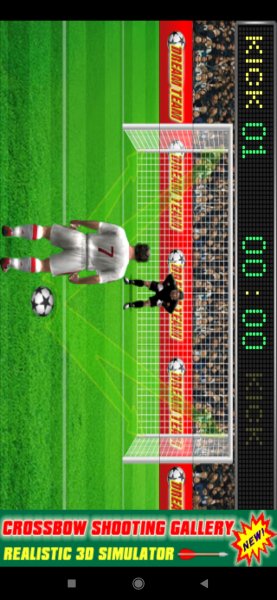Football penalty. Shots on goa 1. 99