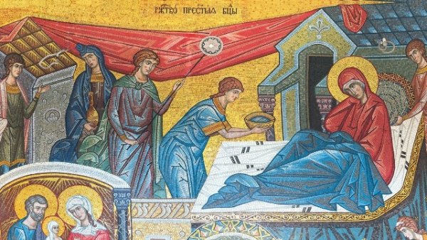 Византийский хор Аксион Естин - Тропарь, кондак Рождеству Пресвятой Богородицы (Византийский распев)