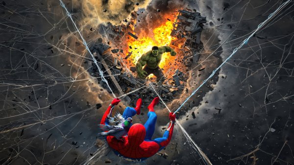 Spiderman-vs-hulk-brand-new-day-4k 9@5@s