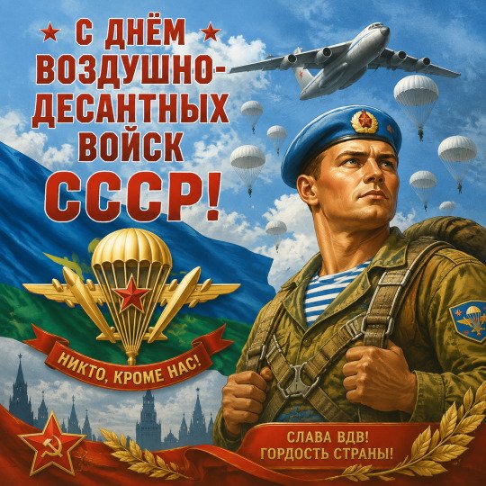 С праздником вас, товарищи парашютисты!