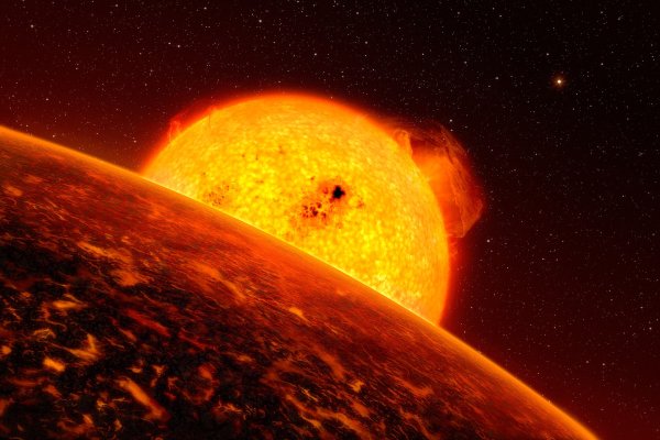 Artists impression of Corot-7b