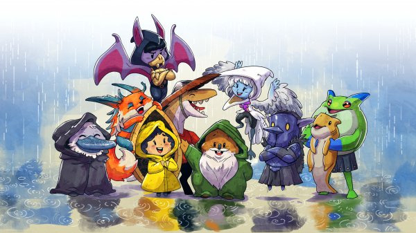 Чиби жители Chibi Villagers 3840x2160