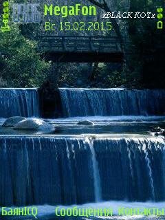 Nature waterfall водопад анимация