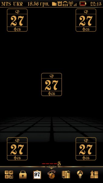 DateWidgetGoldBackground v v.1.00