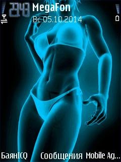 Blue sex girl dance