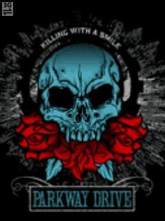 Neon skull