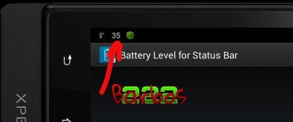 Battery Level for Status Bar v.1.0.8