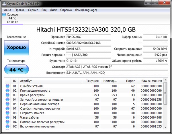 CrystalDiskInfo - v.7.0.3