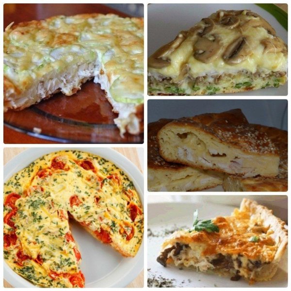 Легкий куриный пирог