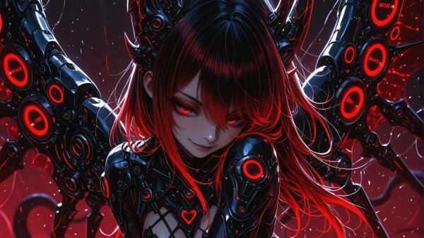 Anime-girl-cyberpunk-wings-horn-sci--fi-red-eyes-4k 336@5@o
