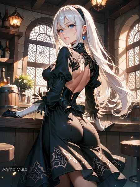 Anime woman art