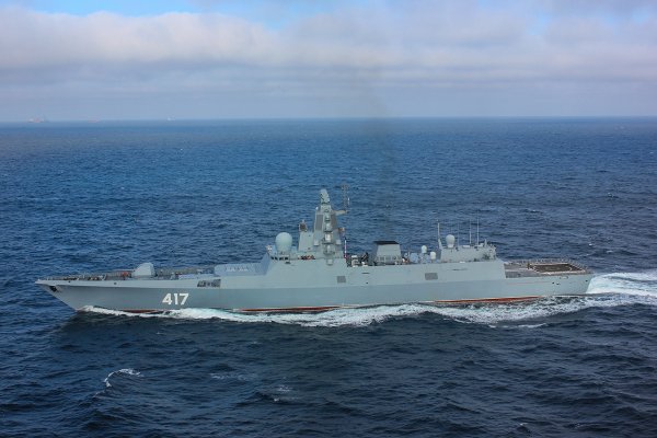 Фрегат &amp;quot;Адмирал Горшков&amp;quot; в Баренцевом море