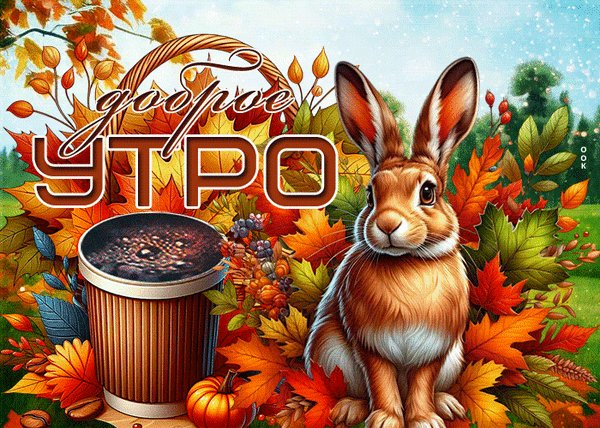 Анимированная открытка доброе утро