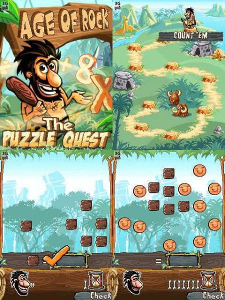 The Puzzle Quest Age of Rock SE 240x320