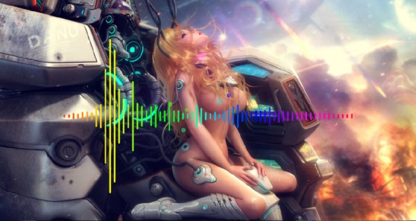 Customizable Rainbow Visualizer Lines