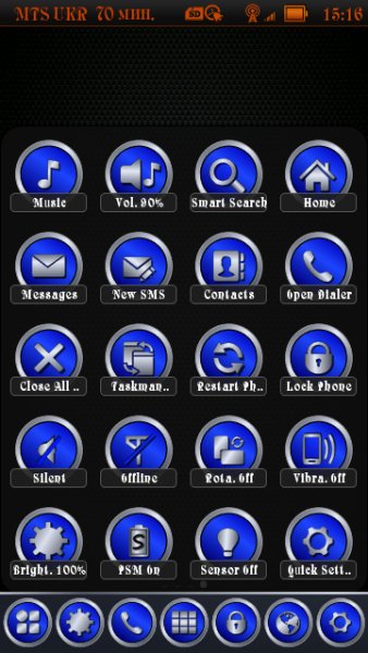 Mod AndroMenu Silver Blue By Aks79
