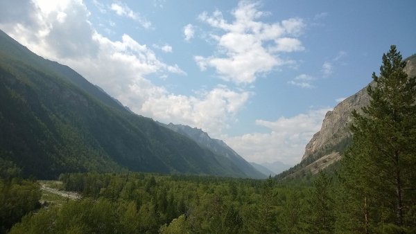 Бурятия,Вид на Баргузинский хребет