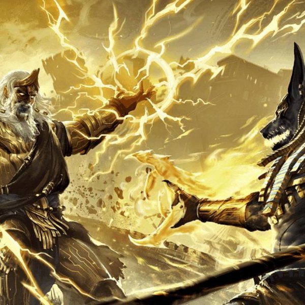 Immortal Conquest Zeus versus Anubis {Artwork by zuoan dong}