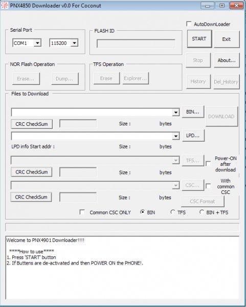 PNX4850 Downloader v0.0 For Coconut