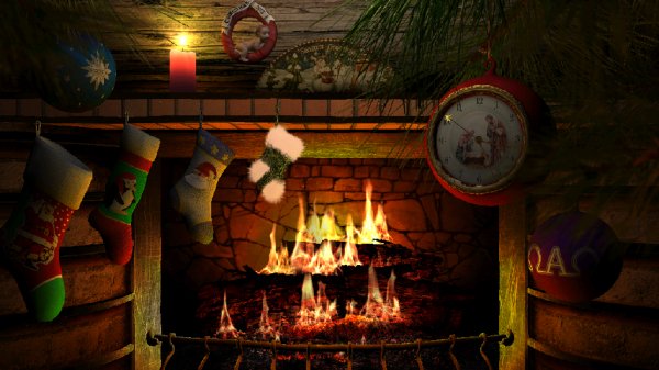 Fireside.Christmas 3D Screensaver