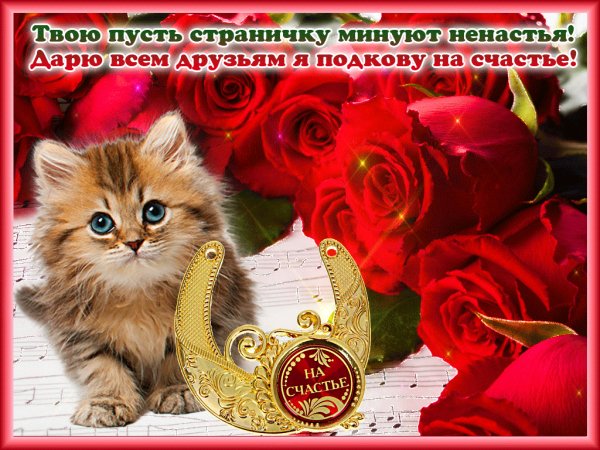 Всем друзьям подкову на счастье!