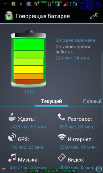 Говорящая батарея 2.0.3