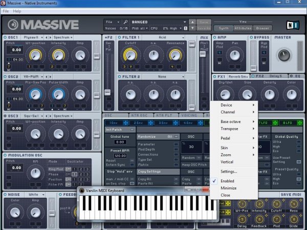 VANILIN MIDI KEYBOARD (МИДИ КЛАВИАТУРА В КОМПЕ,НОУТБУКЕ)