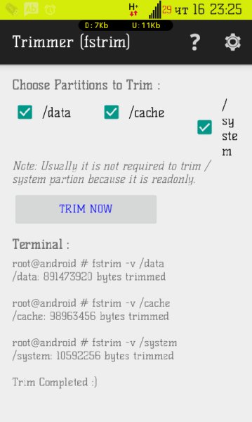 Trimmer (fstrim) 1.21
