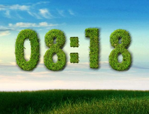 Grass Clock Simple