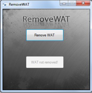 Win7 RemoveWAT