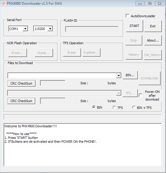 PNX4900 Downloader v1.5 For SWA