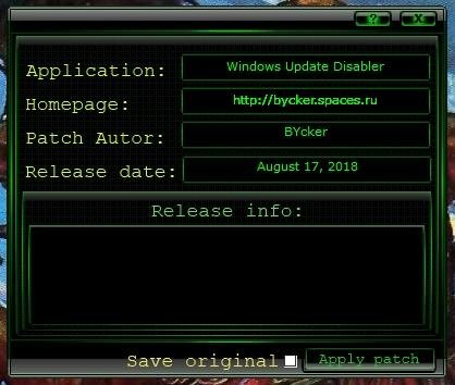 Windows Update Disabler