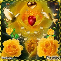 roses et coeurs