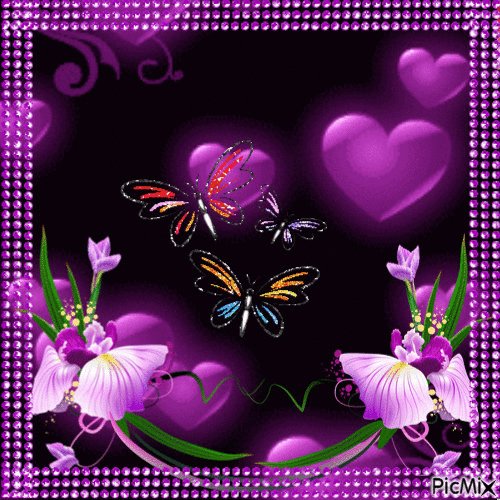 Hearts Roses Aninated GIF