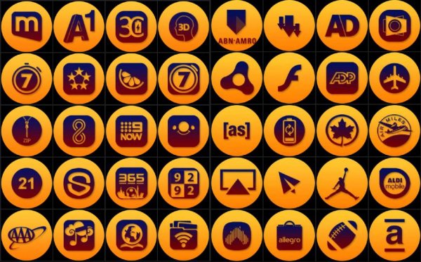 Orange Style Icon Pack UI 1.0.0