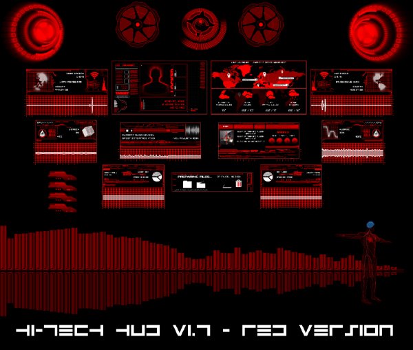 Hi-Tech HUD v1.7 (RED)