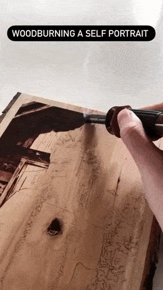 Выжег портрет!
