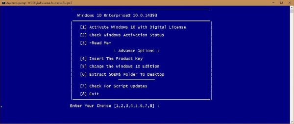 W10 Digital License Activation Script 5