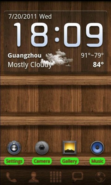 theme wood go launcher ex v1.5