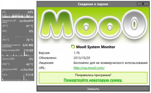 Moo0 SystemMonitor v1.76 Portable
