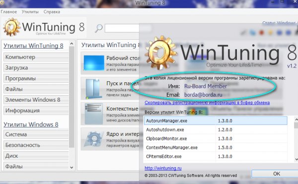 WinTuning 8 v1.2 Final Eng Rus