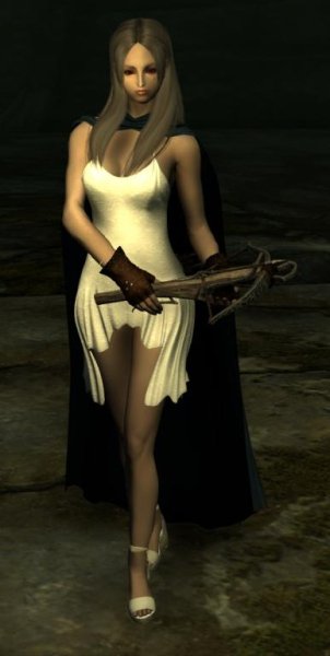 Skyrim новая анимация стойки девушки с