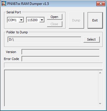 PNX67xx RAM Dumper v1.5