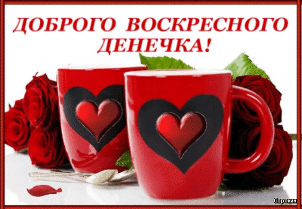 анимированная открытка доброго воскресного