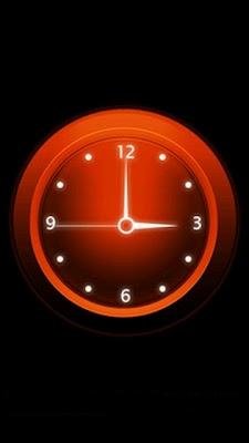 Neon Clock Orange Skr v.1.0.sisx