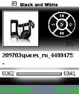 MPlayer Skin Black White
