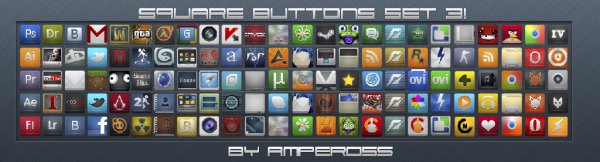 Square Buttons set 3