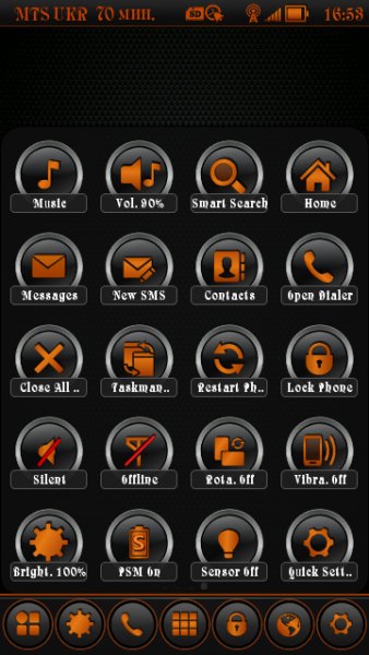 Mod AndroMenu Orange Neon By Aks79